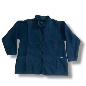 Vintage Geiger Wool Blue Blazer Coat Made in Austria